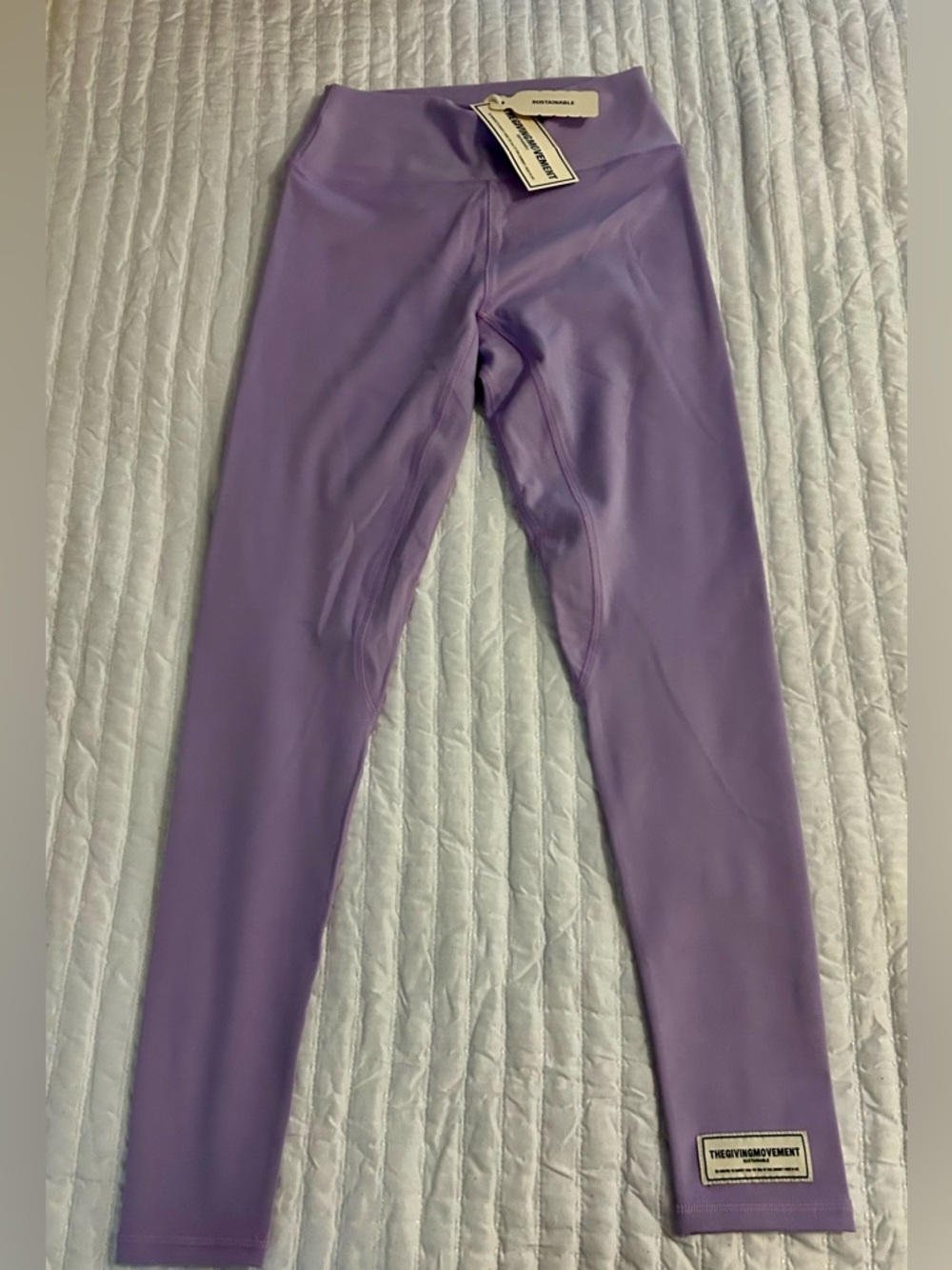 NWT The Giving Movement Lavender High-Waist Athletic Leggings